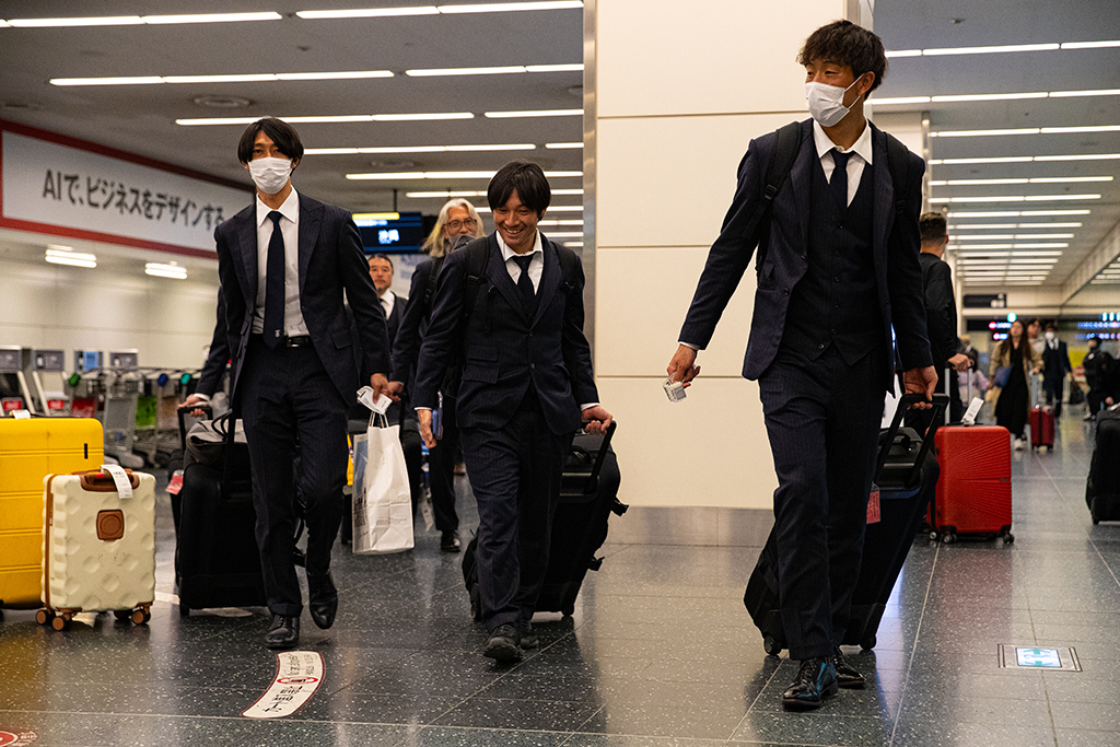 無事に羽田空港に到着🛬 チームは、2日間のオフを挟み、今月2/15(土)に