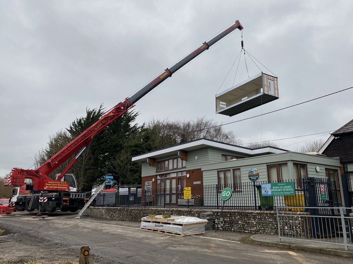 I normally try to avoid work on a Saturday, but after several years of planning and fundraising, I had to go in this morning. Our small school is growing.