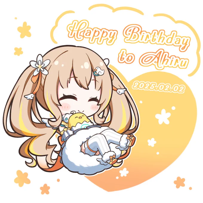 あひるちゃん、お誕生日おめでとうございます!!#あひる絵っぐ#綿宮あひる誕生祭2025 