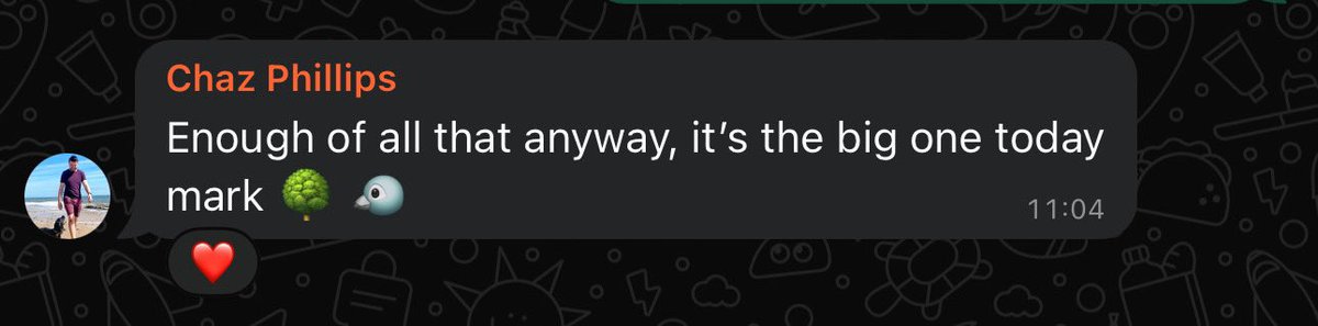 I think he’s blocked me