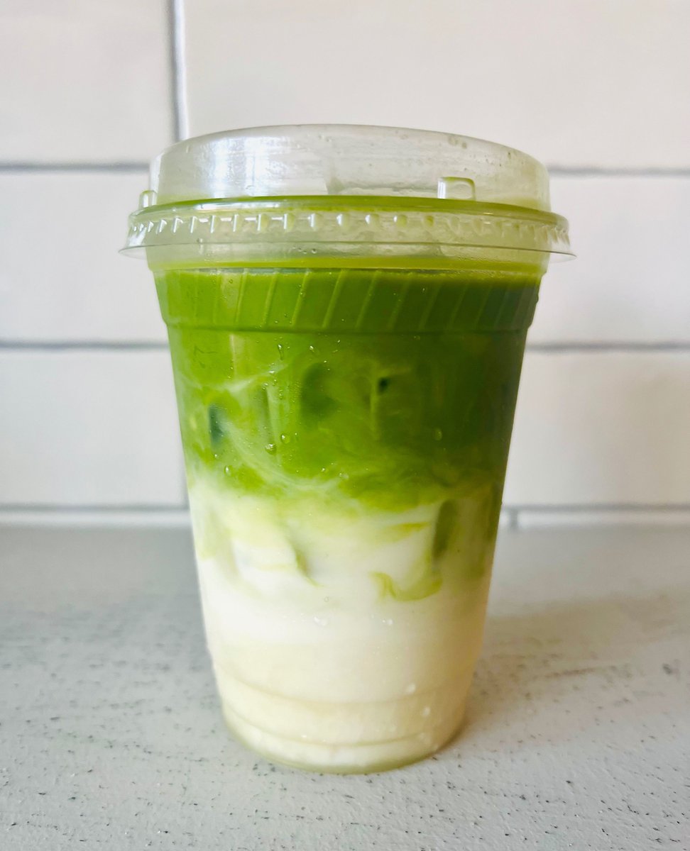 We have your matcha needs covered ... customize this Iced Matcha Latte with a flavor syrup and milk preference (oat or dairy) ... so fresh and yummy.