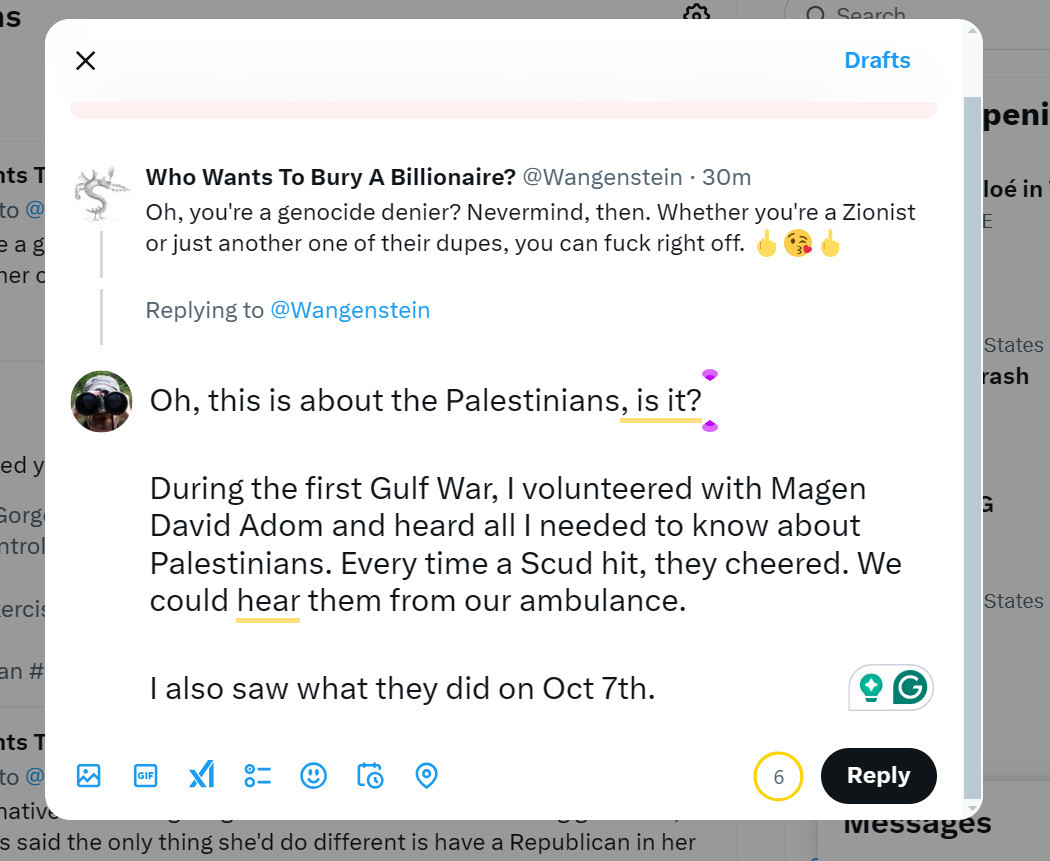 wpig's tweet photo. attn @Wagewnstein since you blocked one of my many, many accounts: 

At least I know you are as much of a coward as your Palestinian allies. Like them, you can run, but you cannot hide should you choose to adopt their methods. You're on the radar now. https://t.co/KmehX0y9il
