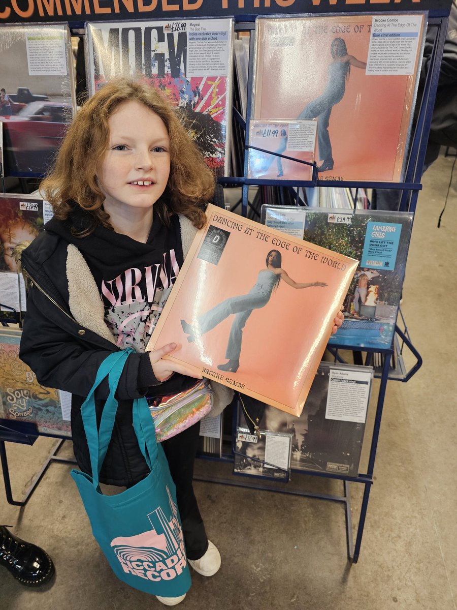 shedleveller's tweet image. Alice just collected the new @brookecombe lp from @PiccadillyRecs 1st lp she's bought with her own money #firstalbum #vinyl #firstrecord