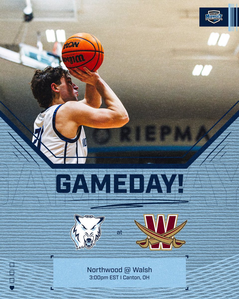 Northwoodmbb's tweet image. 🐺🏀 GAMEDAY 🏀🐺

Your Timberwolves are on the road this afternoon to battle Walsh! 

⏰Tip-off: 3pm
📺Stream: greatmidwestdigitalnetwork.com/northwood/?B=2…

#RollTimbys