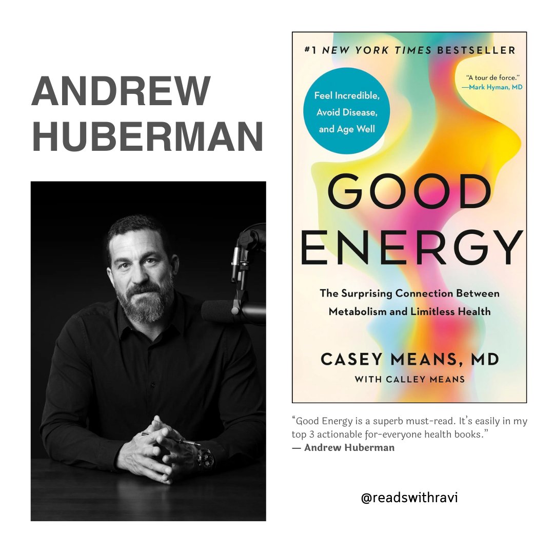 Reads with Ravi (@readswithravi) on Twitter photo “At the end of the day, the only thing that you truly can control is where you place your attention and where you place your effort”, says Dr. Andrew Huberman. And reading can enhance your speaking ability.
25 books recommended by <a href="/hubermanlab/">Andrew D. Huberman, Ph.D.</a> đź§µ
1) Good Energy by Casey Means “At the end of the day, the only thing that you truly can control is where you place your attention and where you place your effort”, says Dr. Andrew Huberman. And reading can enhance your speaking ability.
25 books recommended by <a href="/hubermanlab/">Andrew D. Huberman, Ph.D.</a> đź§µ
1) Good Energy by Casey Means