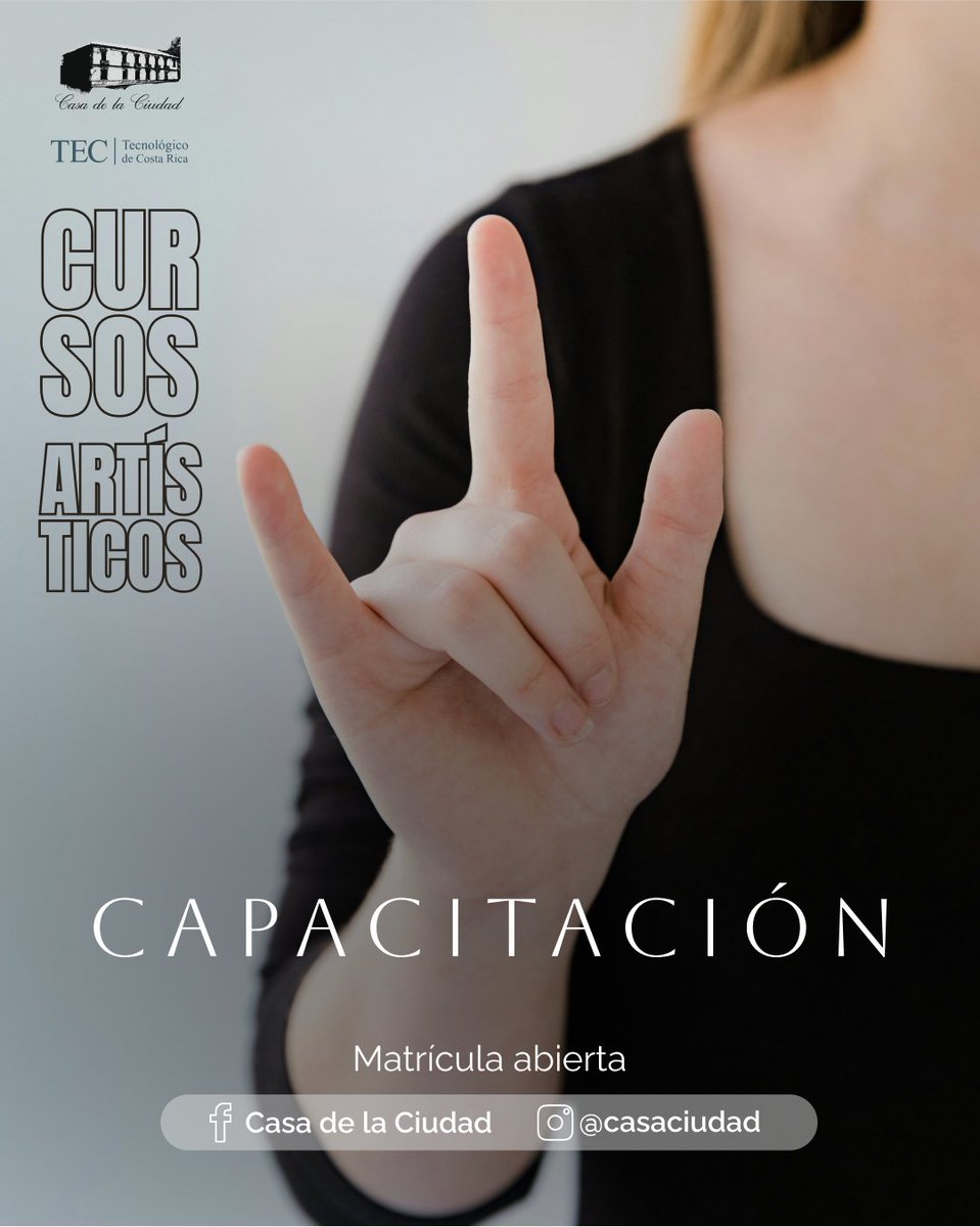 "Dale voz a tus manos!✋👋✊
📚 Oferta de cursos presenciales y virtuales en el siguiente enlace: drive.google.com/file/d/1djciu6…
Matrícula en línea 👉 fundatec.ac.cr/cursoscasadela…

#Capacitacion #LESCO #CursosArtísticos2024 #CasaDeLaCiudad #FUNDATEC #SelloTEC