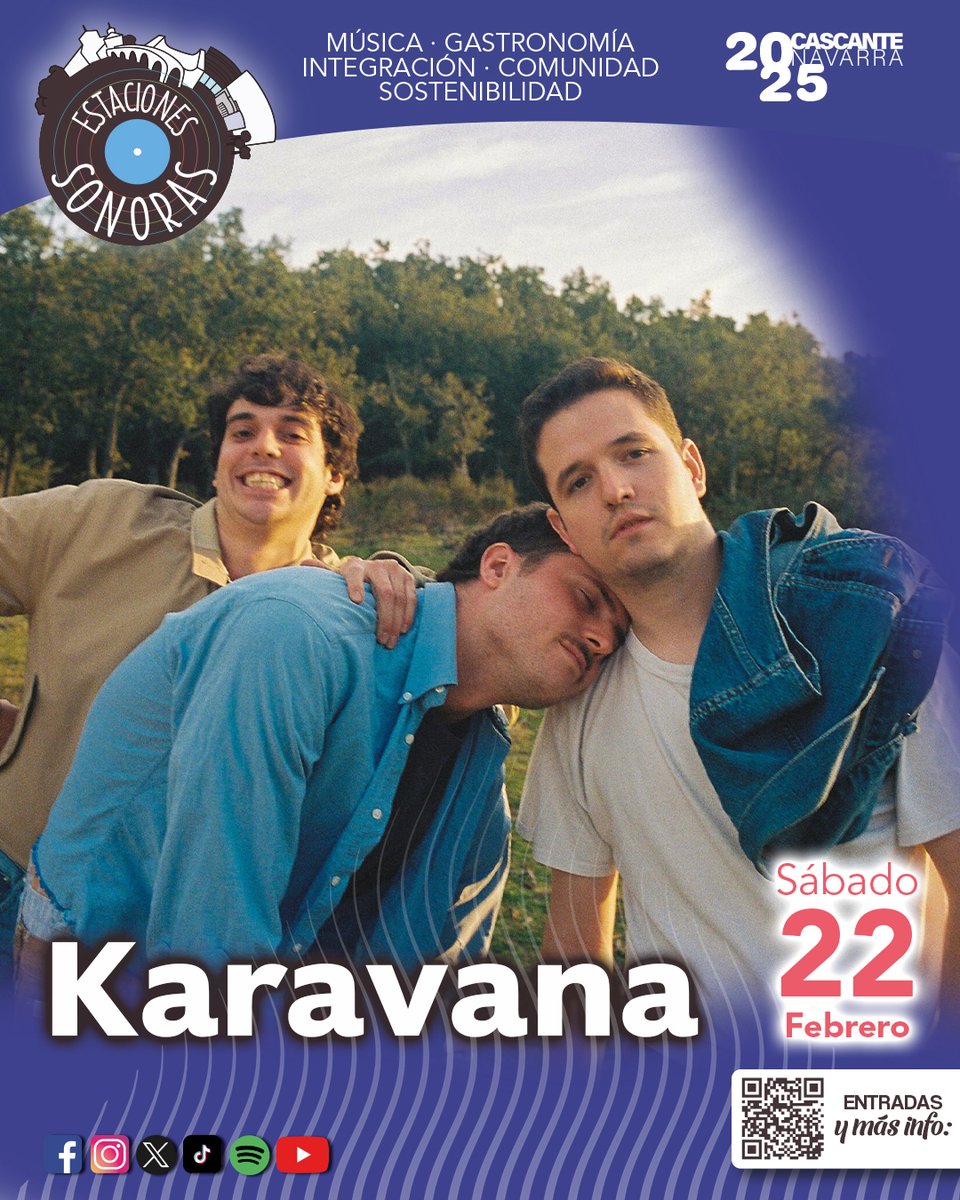 RadioCierzo's tweet photo. @karavanaoficial vuelve a Estaciones en un estado de forma épico.
Sábado 22/02/2025
Bodega @MalondeEchaide de Cascante
Entradas agotadas / Más info en https://t.co/sN8D5zX6DW
#EstacionesSonoras #Cascante #Programalnnova #RedInnova #TurismoNavarra #NavarraLiveMusic #ReynoGourmet https://t.co/r9CooPegmB