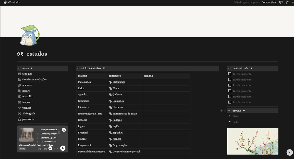 petulniaa's tweet image. eu amo passar horas arrumando os templates do notion💗