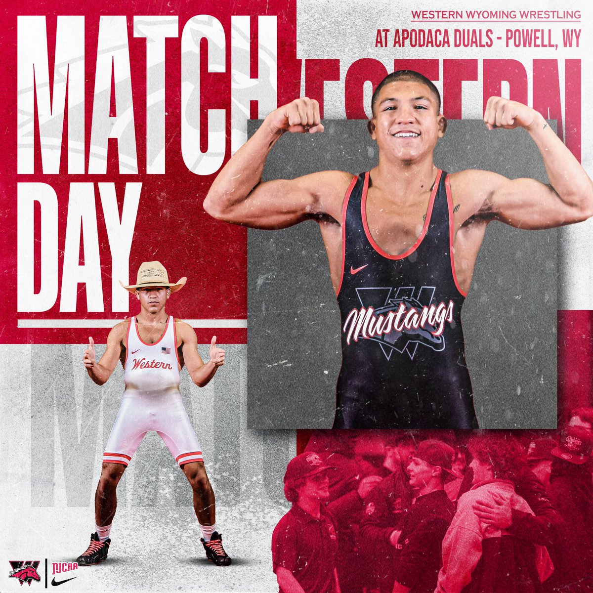 MATCH DAY‼️
📍: Powell, WY
⏰: 12pm
📺: nwc.edu
🤼: Northwest College
#letsrockintherock
#horsepower