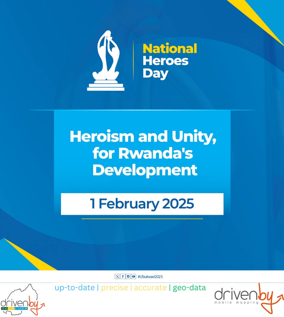 Today, we celebrate the courage and sacrifices of those who paved the way for Rwanda's transformation. Their legacy continues to inspire us to contribute to our nation’s development.

Happy Heroes Day!
#Ubutwari2025