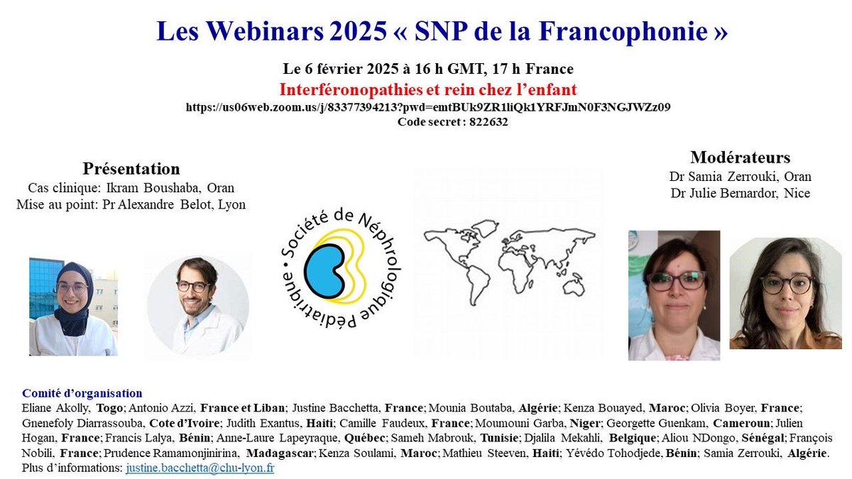 Société de Néphrologie Pédiatrique (@snephroped) on Twitter photo Ne ratez pas le prochain webinar sur les interféronopathies et leurs atteintes rénales potentielles, avec l’équipe d’Oran et un des experts internationaux de ces maladies, le Pr Belot! <a href="/FiliereORKiD/">Filière ORKiD</a> <a href="/ESPNSociety/">ESPN</a> <a href="/IPNA_PedNeph/">IPNA Ped Nephrology</a> <a href="/AlexandreBelot/">Belot Alexandre</a> <a href="/BernardorJulie/">Julie Bernardor</a> Ne ratez pas le prochain webinar sur les interféronopathies et leurs atteintes rénales potentielles, avec l’équipe d’Oran et un des experts internationaux de ces maladies, le Pr Belot! <a href="/FiliereORKiD/">Filière ORKiD</a> <a href="/ESPNSociety/">ESPN</a> <a href="/IPNA_PedNeph/">IPNA Ped Nephrology</a> <a href="/AlexandreBelot/">Belot Alexandre</a> <a href="/BernardorJulie/">Julie Bernardor</a>