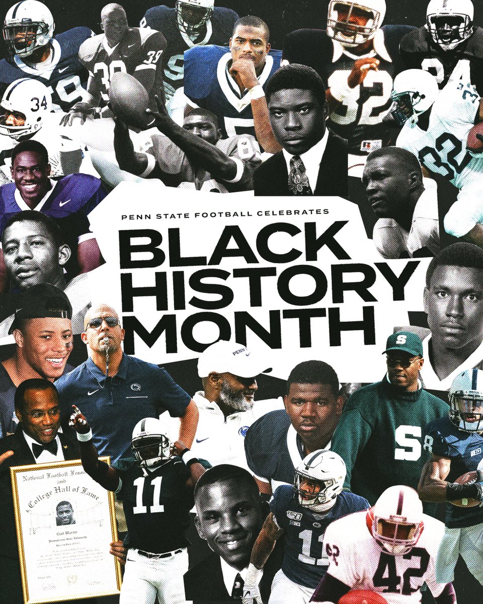Penn State Football is proud to celebrate #BlackHistoryMonth ✊🏽✊🏾✊🏿

#WeAre