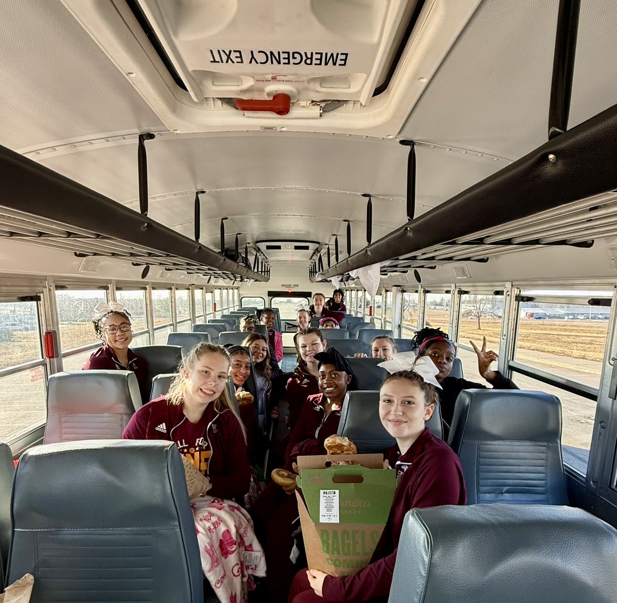 IHSA Sectional Cheer Competition!  On our way:). <a href="/BWestAthletics/">BW Athletics</a>