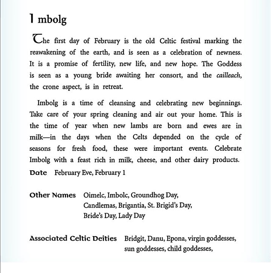ScorpioLisaM's tweet photo. Shared from Celtic Folklore Cooking, by Joanne Asala. #stbrigid #StBrigidsDay #Imbolc #Imbolg #Candlemas #FirstDayOfFebruary #February #February1st #WelcomeFebruary https://t.co/xHED2TBF7a