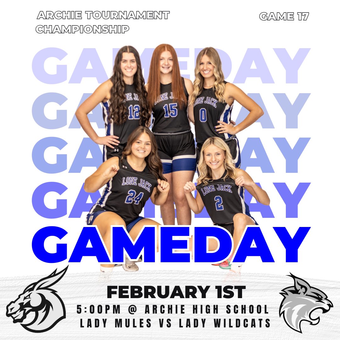 LoneJackAD's tweet image. @LJLadyMules take on @HHSWildcat1 in the 95th Annual Archie Tournament Girls Championship! 5:00PM!!