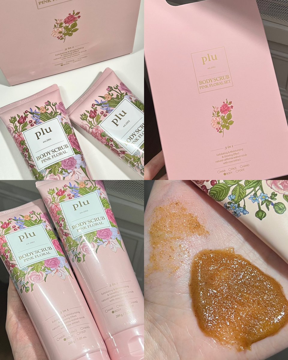 plu body scrub pink floral 💘☁️🫧 เนื้อดีมากกกก ละเอียดไม่บาดผิว มีส่วนผสมของน้ำผึ้งมานูก้า ช่วยให้ผิวชุ่มชื้นแข็งแรง ใช้นวดสครับบนผิวเบาๆ หัวเข่า ข้อศอก ผิวนุ่มลื่นหลังใช้ผิวไม่แห้ง กลิ่นหอมติดผิวด้วย

🎀 2.2 นี้ มีโปรคุ้มๆ ซื้อเป็นของขวัญวันวาเลนไทน์ได้เลย น่ารักกก! 🫶🏻