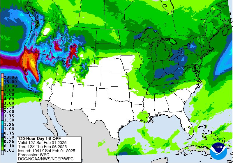 Good Saturday morning everyone -
Today will be the most pleasant day across SoCal of at least the next 7 - Weak high pressure will provide sunshine and milder temperatures -
An #AR is already impacting Northern California and will eventually produce more rain for our region -