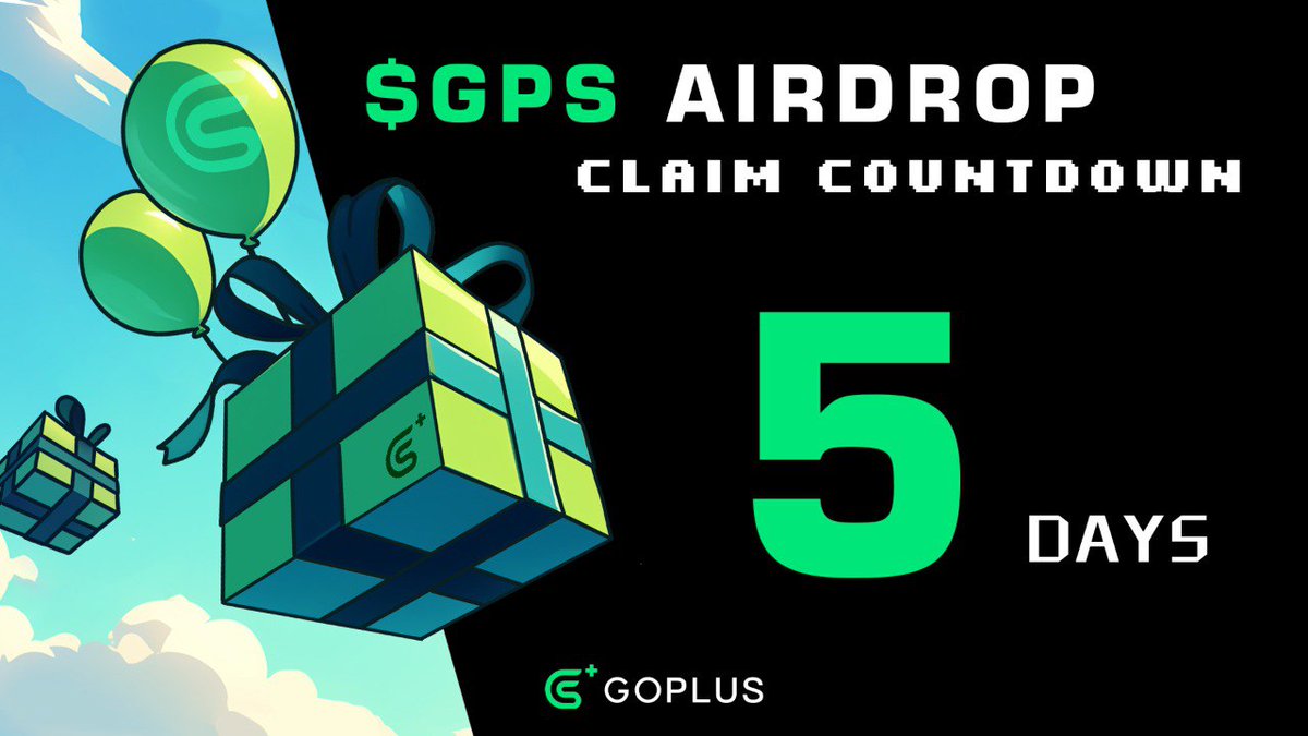 GoPlusFdn's tweet image. &amp;gt;&amp;gt; $GPS AIRDROP CLAIM &amp;lt;&amp;lt;

Time Remaining:
