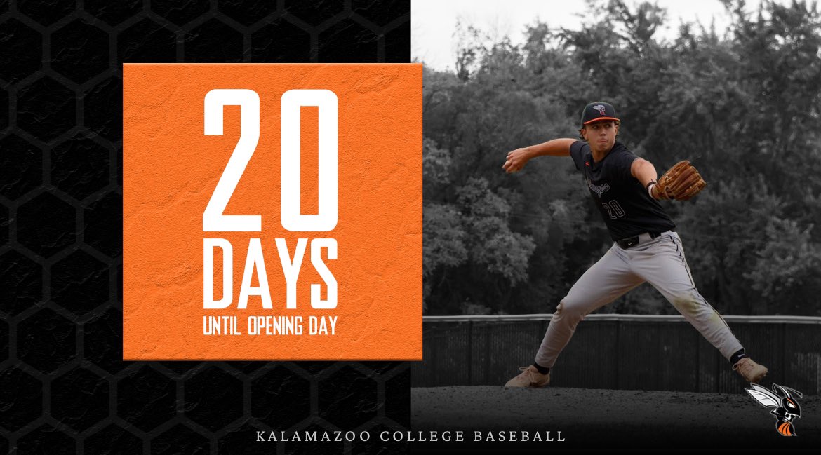 Less than 3️⃣ weeks until game day.🐝⚾️

#d3baseball // <a href="/ParkerAten/">Parker Aten</a>