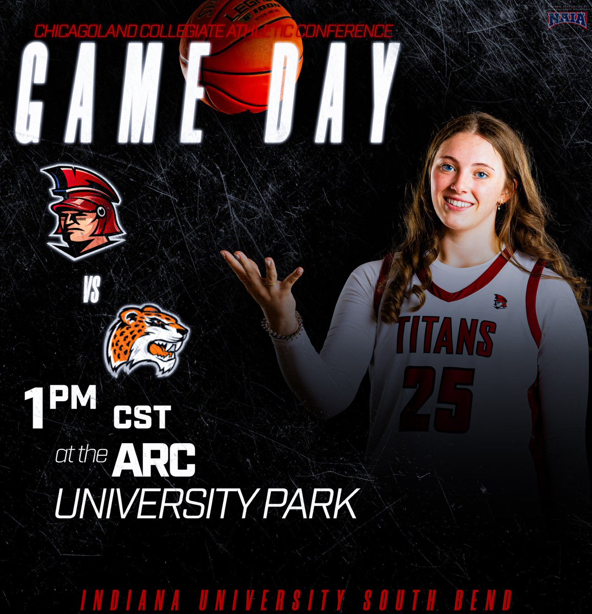 Road Game Alert!

The IUSB Titans are hitting the road to the ARC in University Park for a 1 PM CST tipoff. If you’re nearby, come out and cheer us on—or tune in from wherever you are and show your support. Let’s go, Titans!

#IUSB #TitanPride #RoadGame #GameDay#CCAC #Basketball