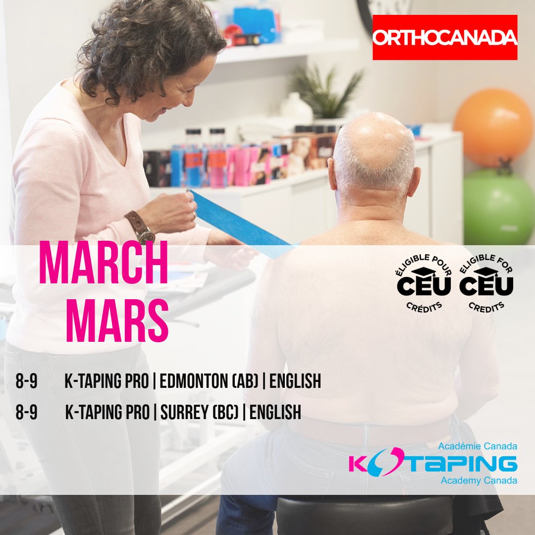 New year, new schedule! K-Taping courses are back for 2025! ✨Nouvelle année, nouvel horaire! Les cours K-Taping sont de retour en 2025!