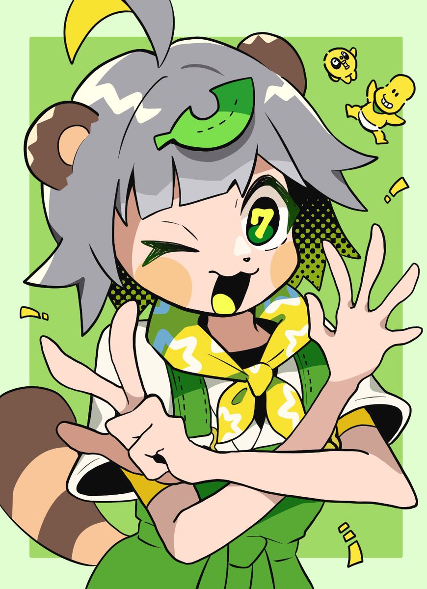 💚💚💚ぽんぽこ💚💚💚
207歳と7周年おめでと〜〜！🍃🎂㊗️
　
#ぽんぽこ生誕祭2025
#ぽこあーと