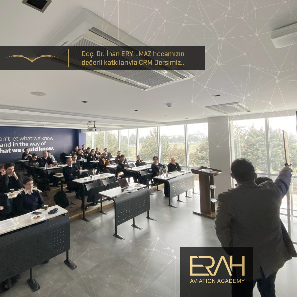 ERAHAviation's tweet photo. Doç. Dr. İnan ERYILMAZ hocamızın değerli katkılarıyla CRM Dersimiz...

#Aviation #UçuşEğitimi #ERAH #erahaviationacademy #flightschool #Aircraft #Piloteyesaviationacademy #flightschool #Aircraft #Piloteyes #Airport #Pilot https://t.co/jQI3l9PTft