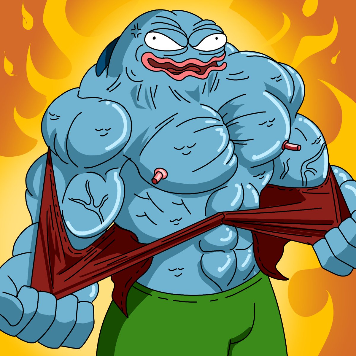 blubsui's tweet photo. Fight for your bags 🐟🔥 – When water meets fire, it's time to dive in! $BLUB https://t.co/iDlvNariB6