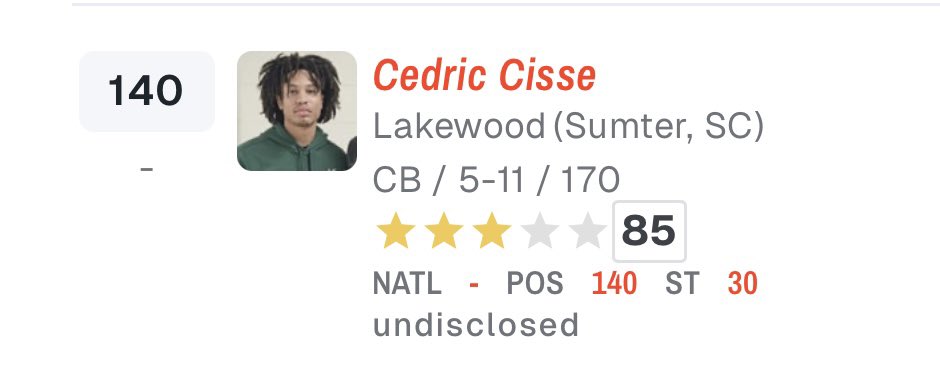 thecedriccisse's tweet image. Blessed to be a 3⭐️ @On3sports
@On3Recruits @On3Keith @WesMitchellGC