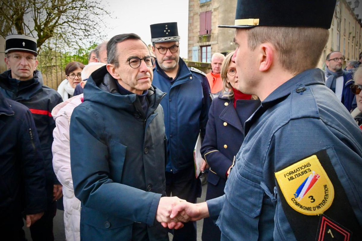 DG_SecCivile's tweet image. Face aux #crues historiques qui touchent l’Ouest de la France, j’ai accompagné le ministre de l&apos;Intérieur @BrunoRetailleau, la ministre de la Transition écologique, de la Biodiversité, de la Forêt, de la Mer et de la Pêche @AgnesRunacher et la ministre déléguée chargée de la…