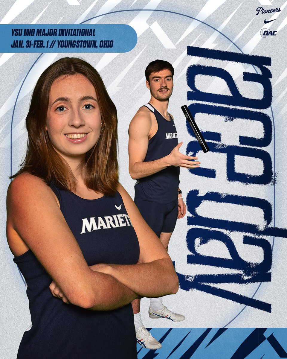🚨🏃‍♂️🚨🏃‍♀️🚨🏃‍♂️

Track and Field is back in action for day 2 of the YSU Mid Major Invitational. Follow the results online. #PioNation #BringForthAPioneer #d3tf 

⏰ 9 am
📍 Youngstown, Ohio
📊 tinyurl.com/4rnbehw3