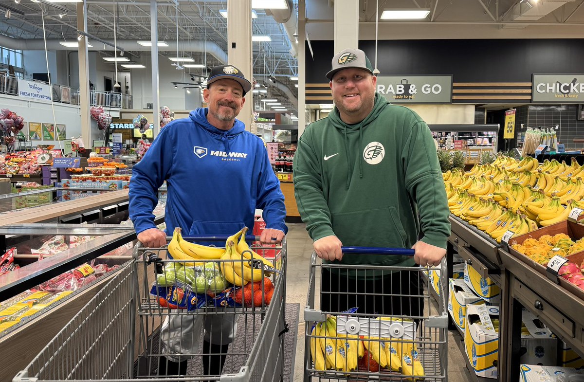 Here’s the true beauty of our <a href="/NAIABall/">NAIA Ball</a> level:

Two dudes jump in the same car, because one rode a charter bus… sharing a Kroger experience &amp; grocery shopping for their teams before they play each other later today. 

Small College Baseball at its finest. 

Humbabe!