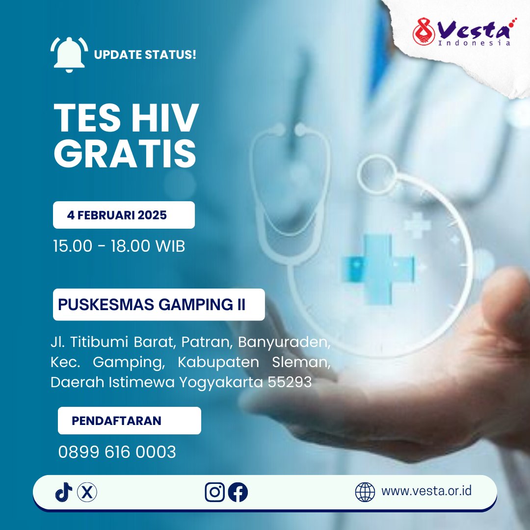 CRuhnn's tweet photo. Yuk temen2 update test kesehatanmu bareng vesta. Test vct gratis. Gratis utk ktp luar jogja juga... #vct #hiv #teshiv #gay #jogja #lsl #gayjogja #gaysolo https://t.co/R3vpzhT4MN