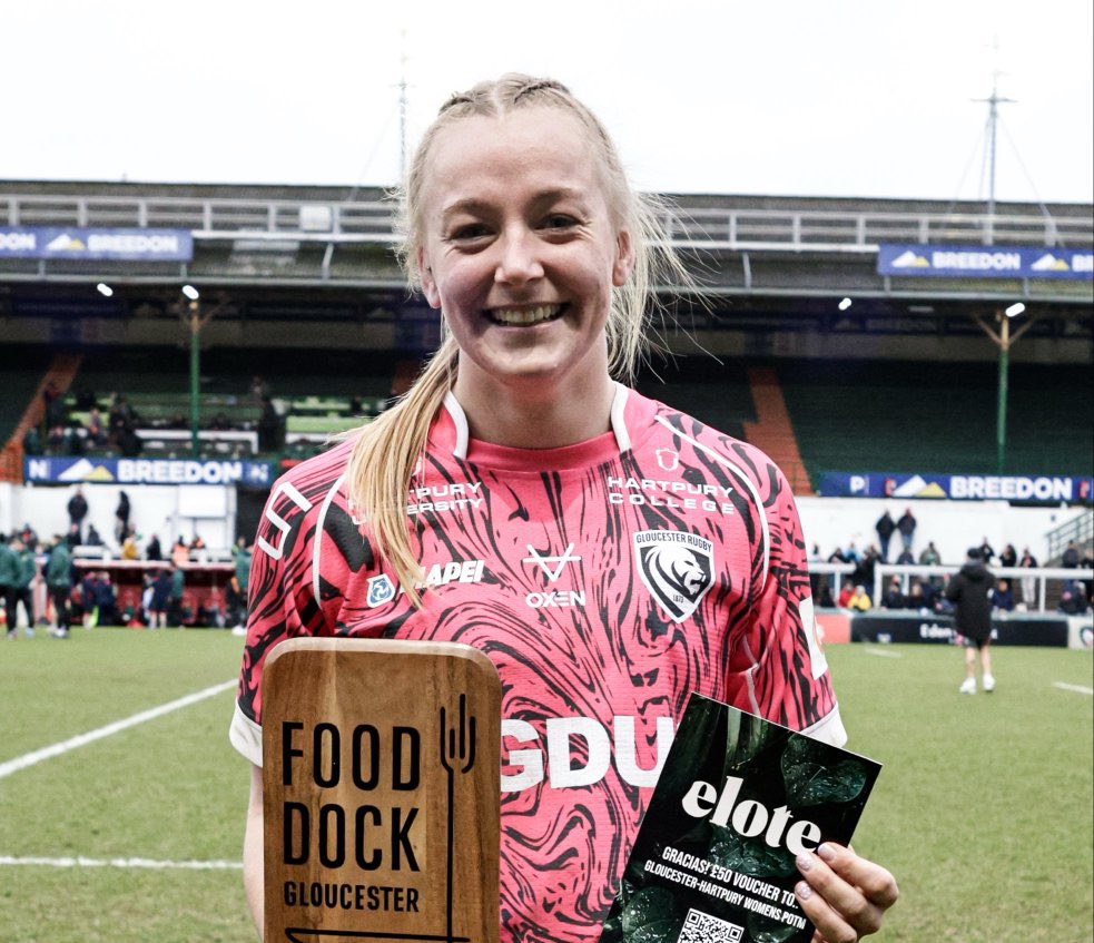Gloucester Hartpury (@gloshartpury) on Twitter photo Steph Else is todayโs Player of the Match! ๐
๐ค <a href="/GlosFoodDock/">Gloucester Food Dock</a> | Elote
๐ฏ๐ | #LEIvGLO Steph Else is todayโs Player of the Match! ๐
๐ค <a href="/GlosFoodDock/">Gloucester Food Dock</a> | Elote
๐ฏ๐ | #LEIvGLO
