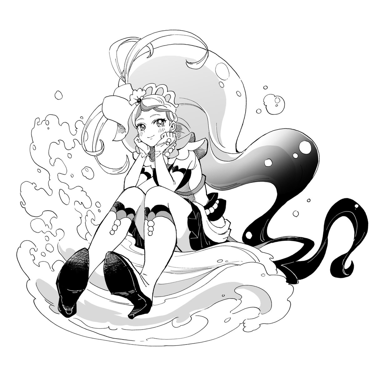 sharumon1108's tweet image. ゴープリ10周年…！！
過去絵
 #Goプリンセスプリキュア10周年