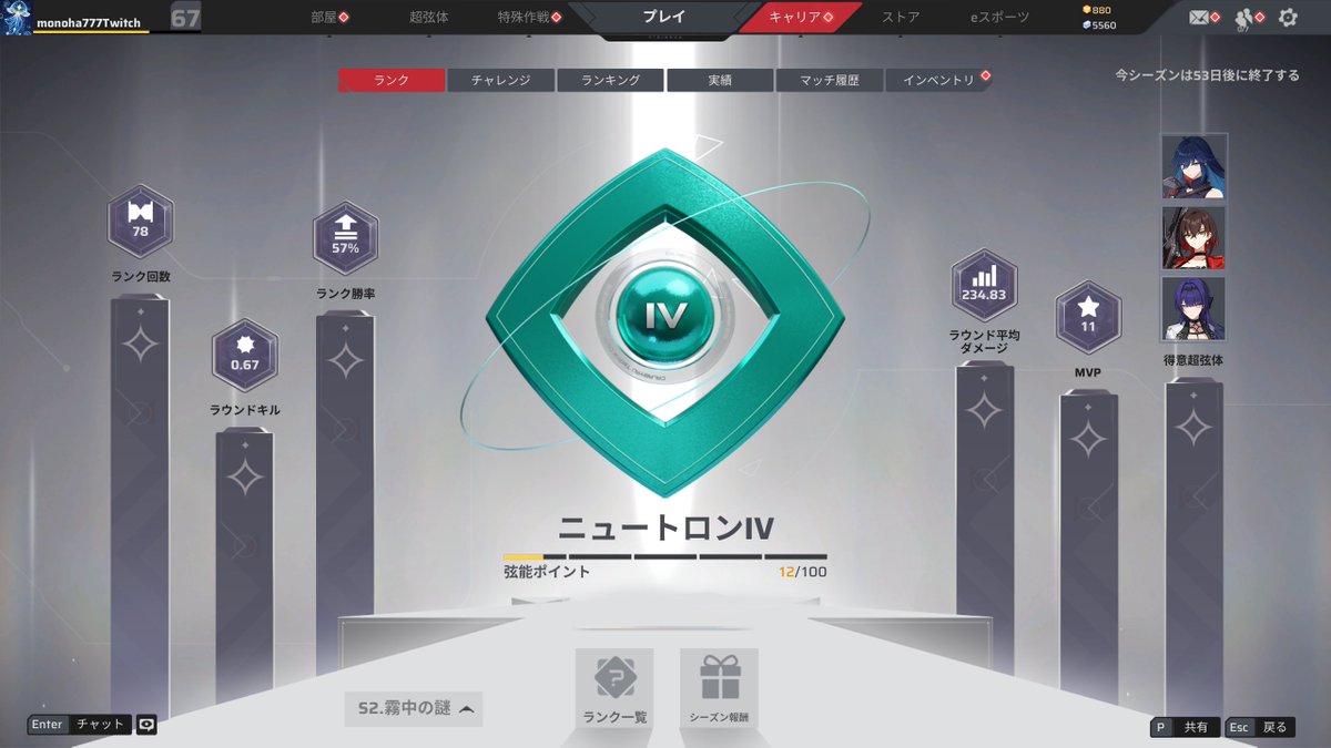 monoha777's tweet photo. ストリノヴァようやっとニュートロンいってウレシイ…
😀
でもエレクトロンばっかの試合にほおりこまれてボコられたりまだまだ先は長そうね🤕

#Strinova https://t.co/BFGUtopjae