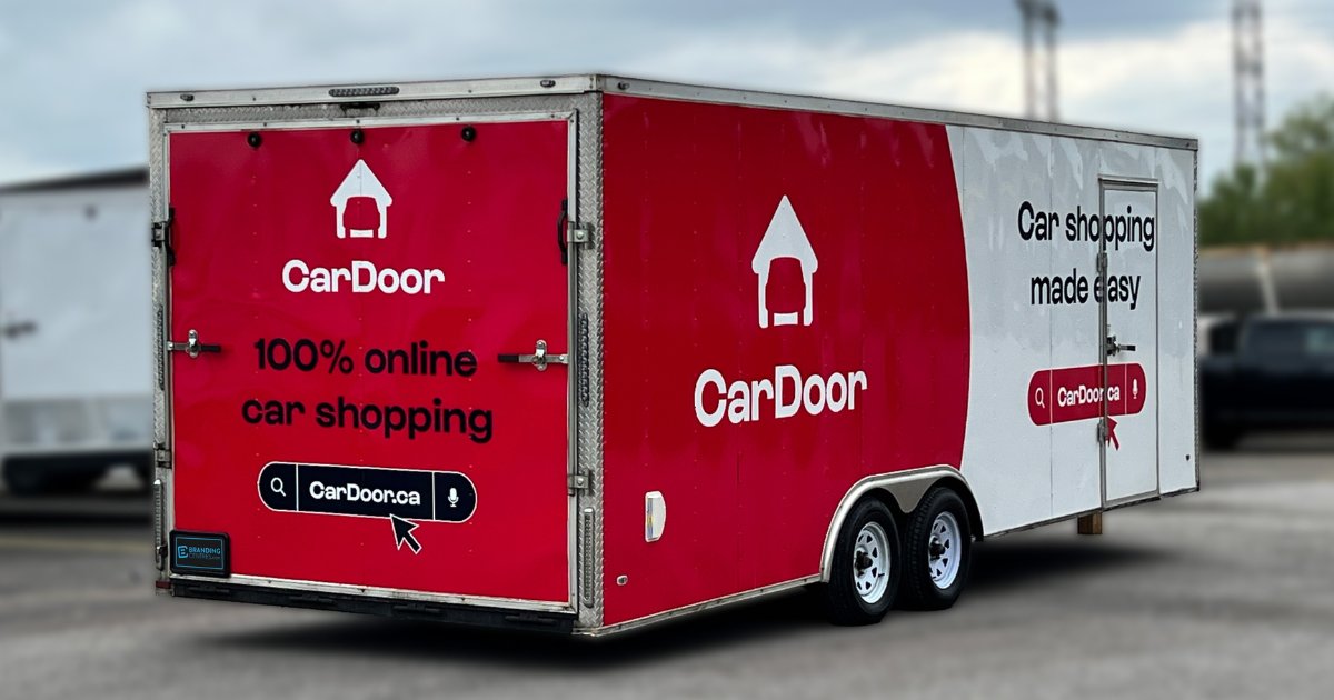 BrandingCentres's tweet image. CarDoor’s bold red trailer wrap is a showstopper! High-impact branding that grabs attention on the road.

Want your vehicle to stand out? Let’s make it happen! 

Contact us today! 📩 

l8r.it/mBes

#CarDoor #TrailerWrap #VehicleWrap #FleetBranding #BrandingCentres