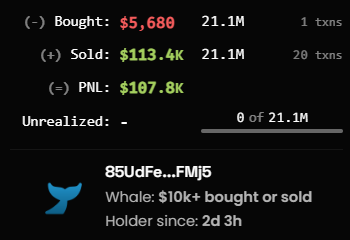rismhz's tweet photo. So, I created a bot that connects directly to the DexScreener API.

The bot made me $xyz ⭢ 20x, #jellyjelly ⭢ 81x. 

And now, it can trade and analyze in real-time👇 https://t.co/vErS5dYdcd