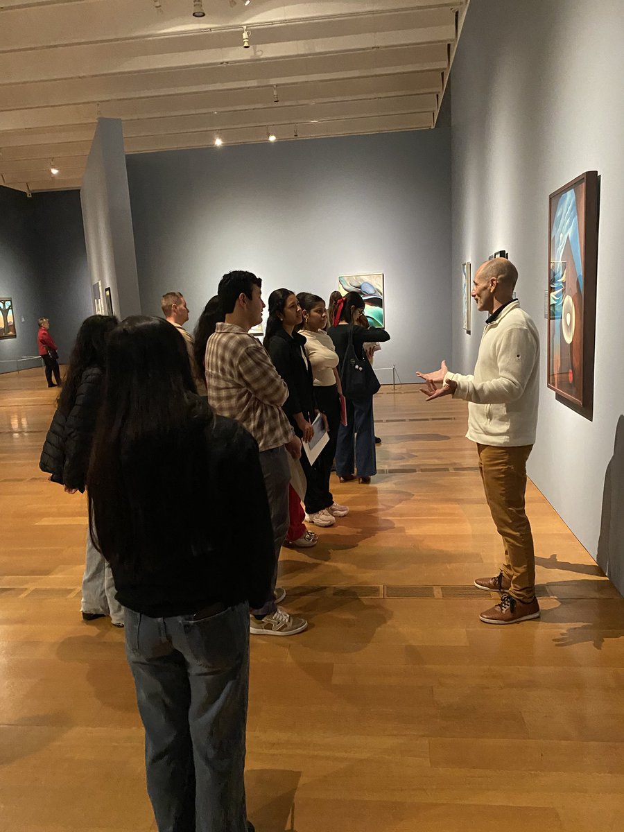 JennaGLit's tweet photo. Had a great time with @MeadowcreekHigh students on our field trip to the @HighMuseumofArt to see O’Keeffe’s NYC works. We’re building those visual analysis skills 😀 https://t.co/zdO7qupMWz