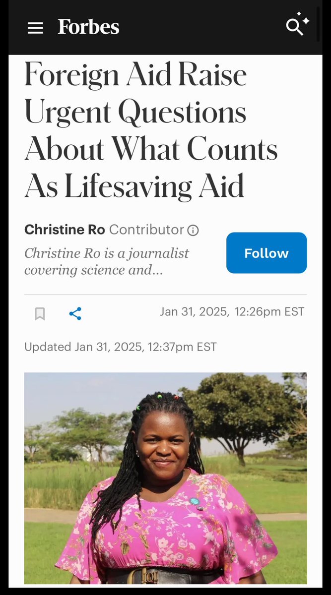 "This isn't charity; it's smart economics" 

Proud to argue for *more* foreign aid in <a href="/Forbes/">Forbes</a>

Everything spent is far too little, &amp; it's dangerously easy to forget

​​Also, without a doubt, #foreignaid makes America, safer, stronger, &amp; more prosperous👇
forbes.com/sites/christin…