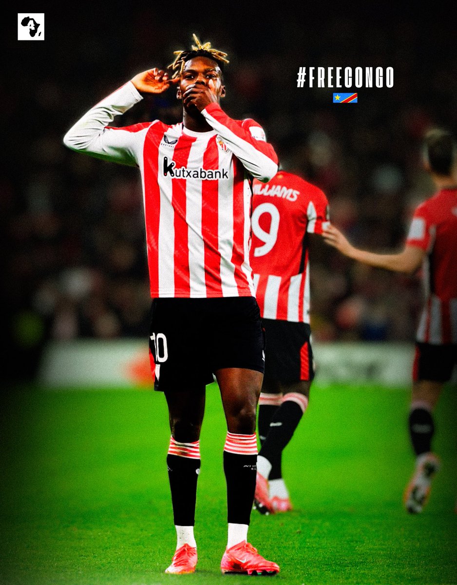 ActuFootAfrique's tweet image. Nico Williams a célébré son dernier but en soutien pour le Congo. 🇨🇩🙌🏿