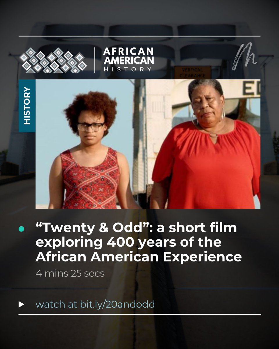 🖤 ❤️ 💚Happy Black History Month! I'd like to kick off the month with this short film you must see: "Twenty &amp; Odd," which you can watch right now in less than 5 mins. It explores the trauma, resilience and beauty of the #AfricanAmerican experience.

 📽️bit.ly/20andodd