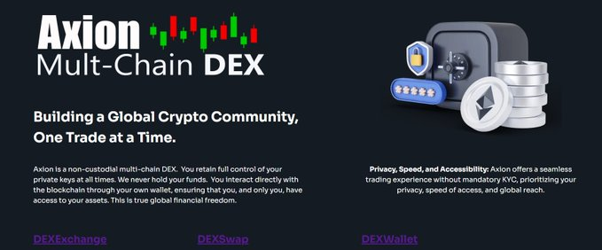 theurbanblockch's tweet photo. Now LIVE, Axion DEX. Grand Launch coming soon.
#DEX #Cryptocurrency #crypto #cryptoswap #cryptotrade #cryptoexchange #bitcoin #superchain #polygon #bitcoin #kyc #privacy #blockchain #AxionMultichainDex #axiondex #CryptoTrading #CryptoTransfers

https://t.co/zPw30VOIV3 https://t.co/cJhqnyXLDz