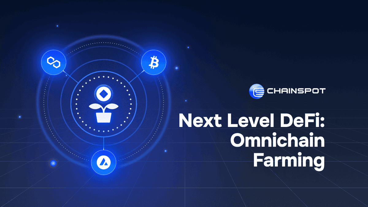 🚀 Cross-Chain Yield Farming is coming to Chainspot!

Get ready for the easiest way to farm across multiple chains!
✅ Seamless swaps &amp; bridges
✅ Access top-yield pools
✅ Earn loyalty rewards, cashback &amp; bonuses
Start preparing today—something big is coming! 💰
👉 Learn more: