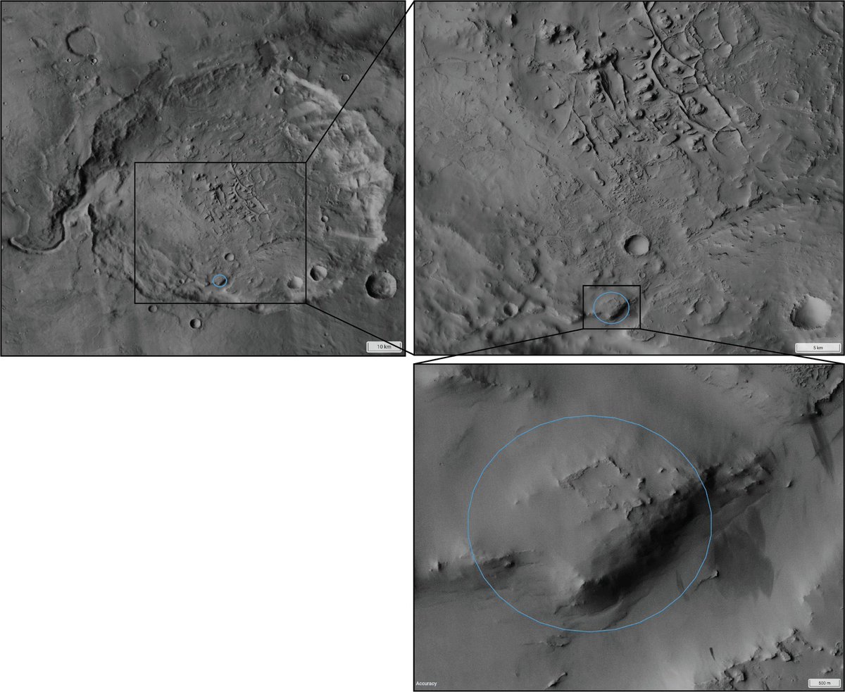 __Michael_S_P__'s tweet photo. @MarioNawfal It’s real… but not mysterious. This is on the rim of a heavily fractured crater. Explore for yourself here: https://t.co/aEjtct3zH5 https://t.co/dFAaNmnYdD