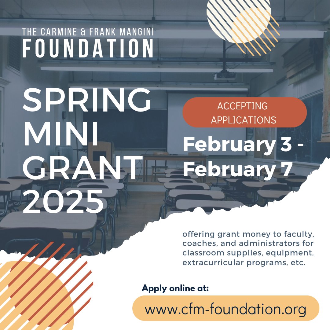 Our spring grant period is back! Please share with your friends in education.