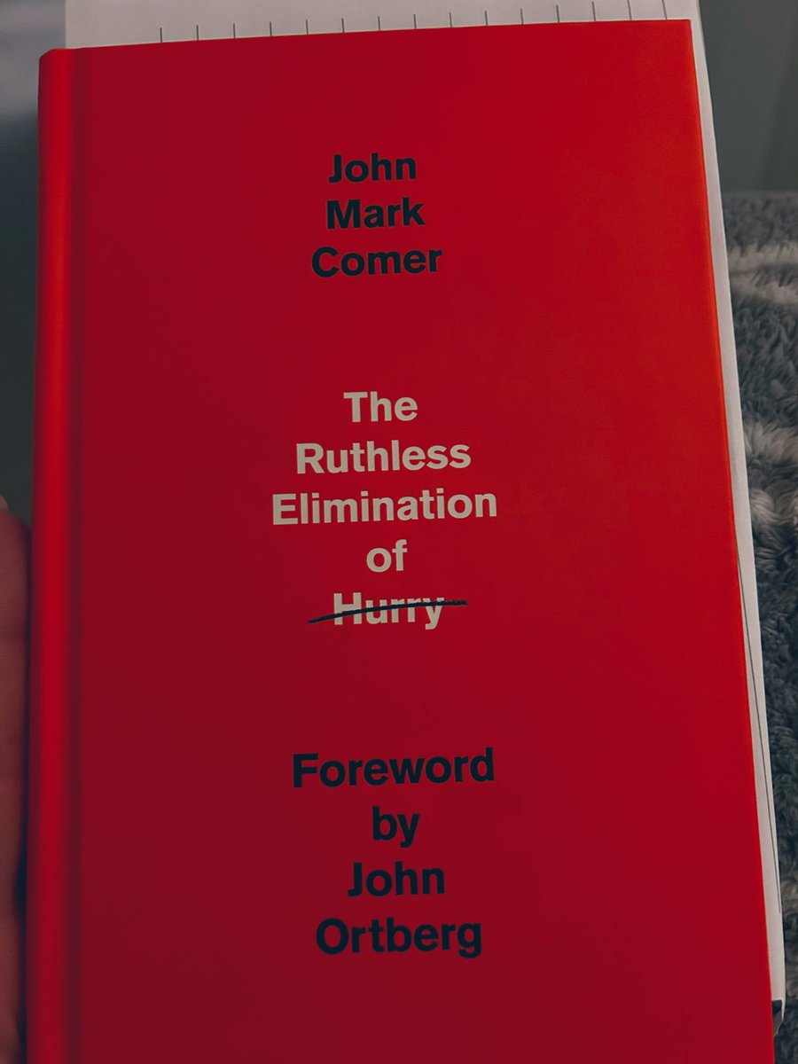 MrsKristenPaul's tweet image. Reading the book,  “The Elimination of Hurry—mind blown! 💥

Total game-changer. A whole new way of thinking.💭

#ModelTheWay