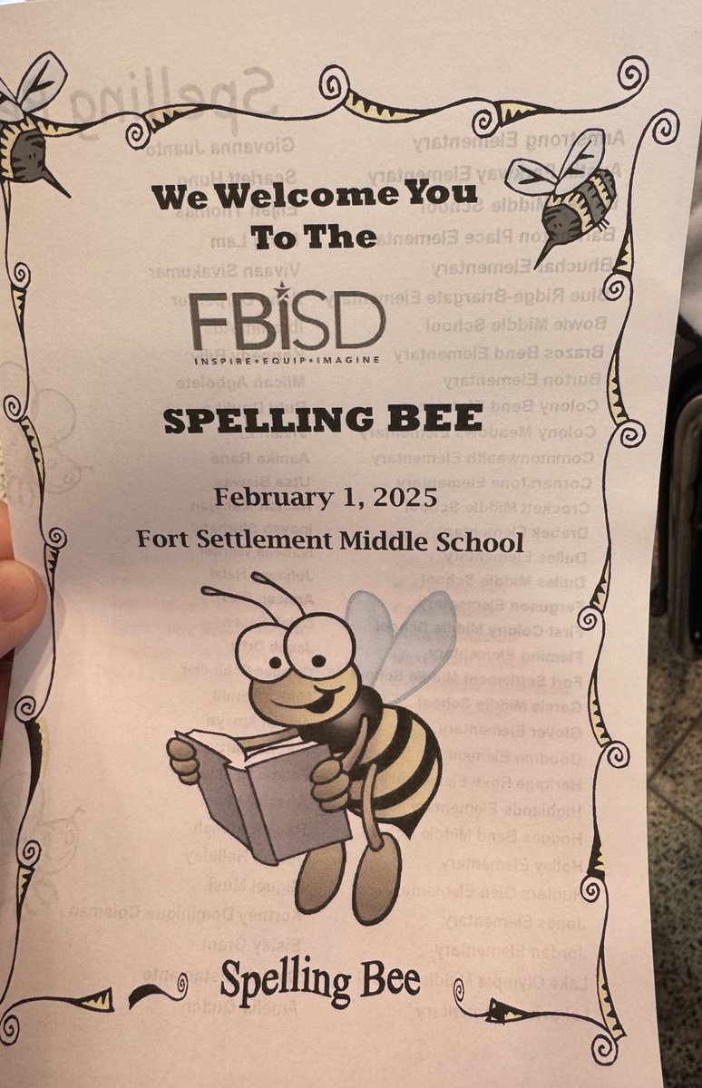 Good Luck to our 4th grade student Grey! <a href="/FortBendISD/">Fort Bend ISD</a>