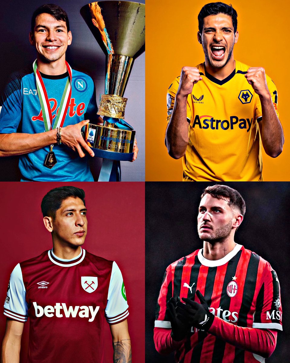 AllFutbolMX's tweet photo. 🤯🇲🇽 SANTIAGO GIMENEZ is now the 4th MOST EXPENSIVE Mexican player ever! 💰

1. Hirving Lozano - Napoli 🇮🇹 €45M 
2. Raul Jimenez - Wolves 🏴󠁧󠁢󠁥󠁮󠁧󠁿 €38M 
3. Edson Alvarez - West Ham 🏴󠁧󠁢󠁥󠁮󠁧󠁿 €38M 
4. Santiago Gimenez - Milan 🇮🇹 €35M https://t.co/zgpBNxyFQk