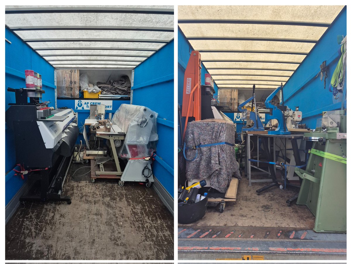 apcrewuk's tweet photo. Workshop machinery and a giant industrial printer transported.

"If it fits in the van, Yes we can!"

#lutonvan #taillift #transport #apcrew 
https://t.co/8oqdGBnVZH https://t.co/LkgKqYvq19